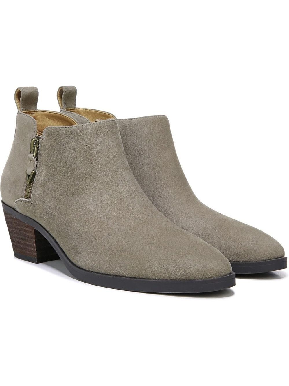 NWOB $169 Waterproof Vionic Cecily Suede Bootie - Stone - - Picture 5 of 13